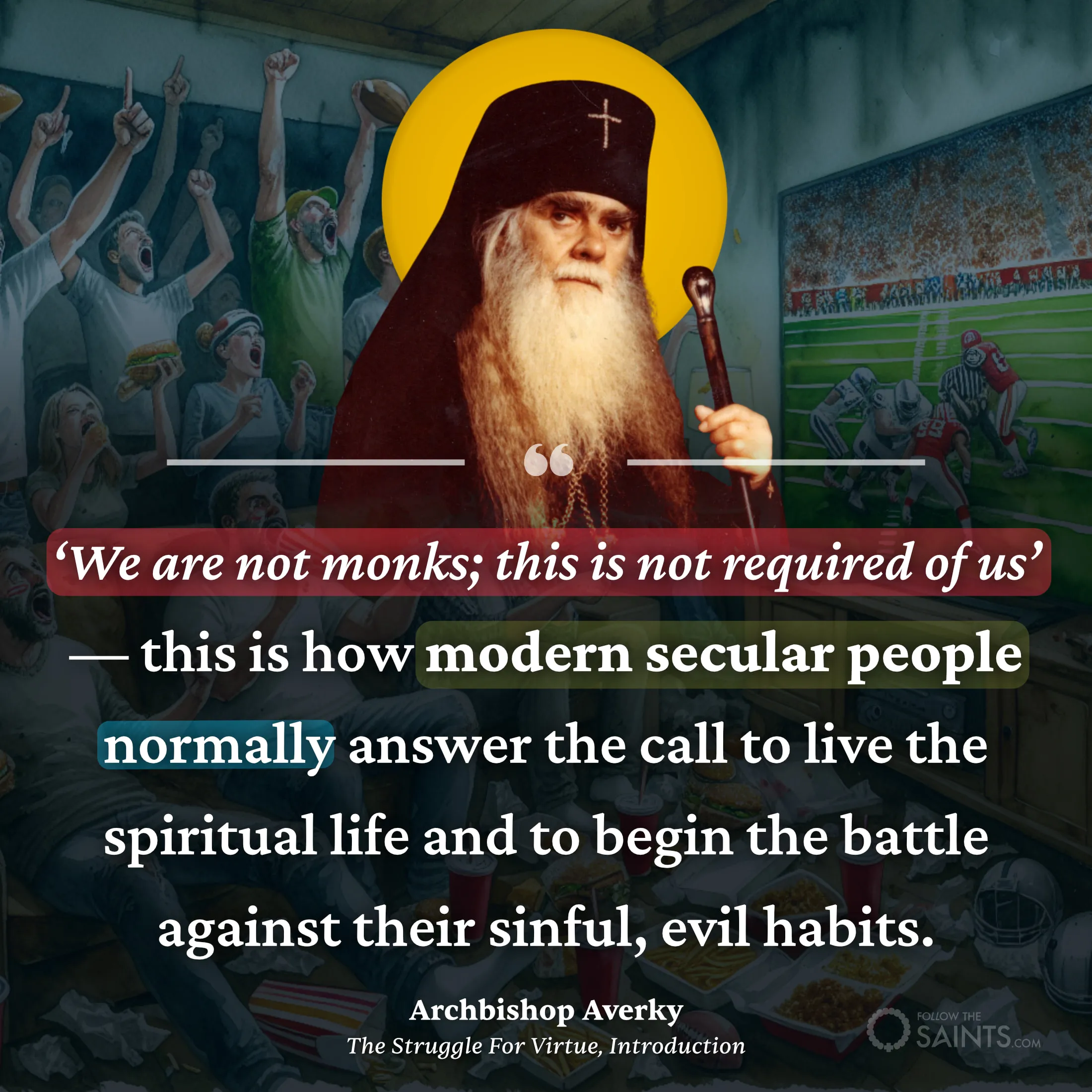 We are not monks