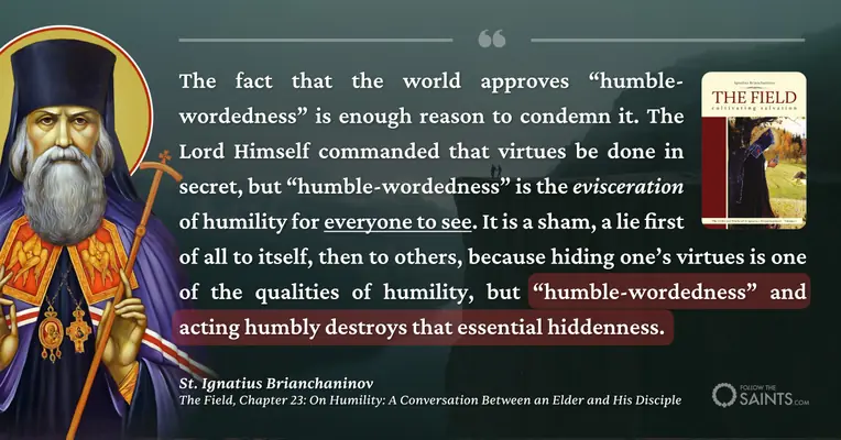 Humble-wordedness - St. Ignatius Brianchaninov