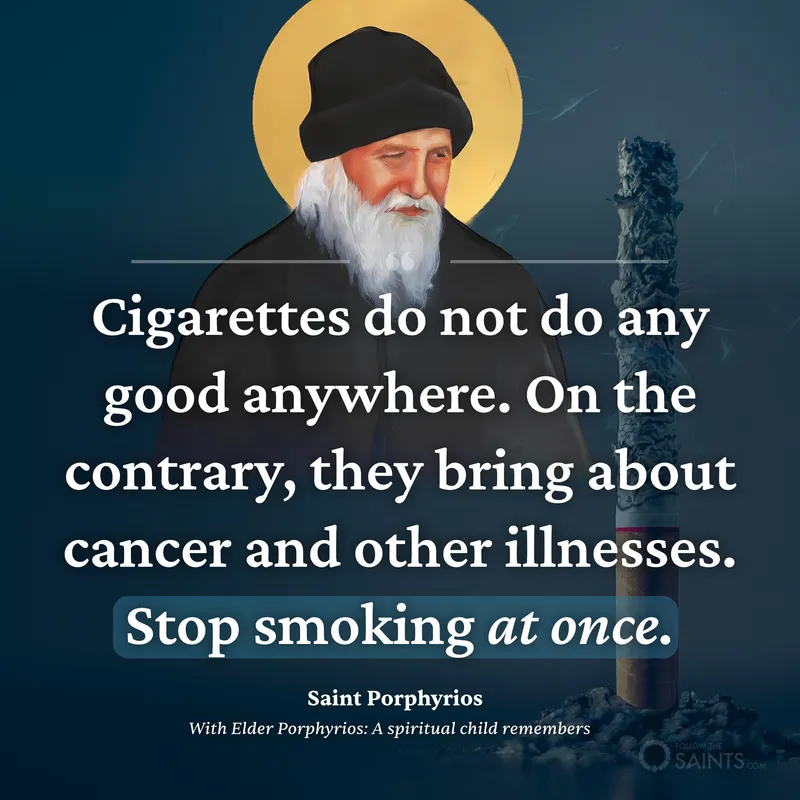 Our Holy Fathers on Smoking