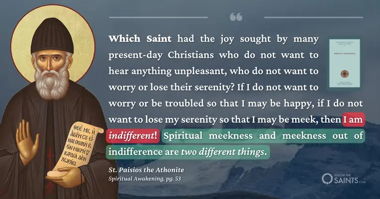 What type of joy do we seek? - St. Paisios the Athonite