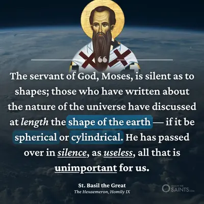 Shape of the earth - St. Basil the Great
