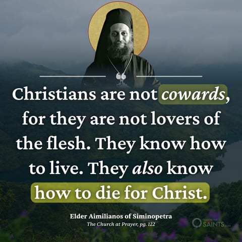 Christians are not cowards