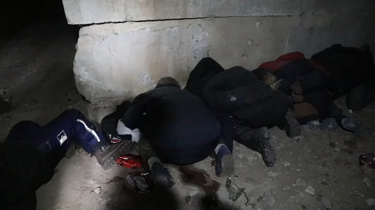 Bodies of civilians executed in a basement in Bucha