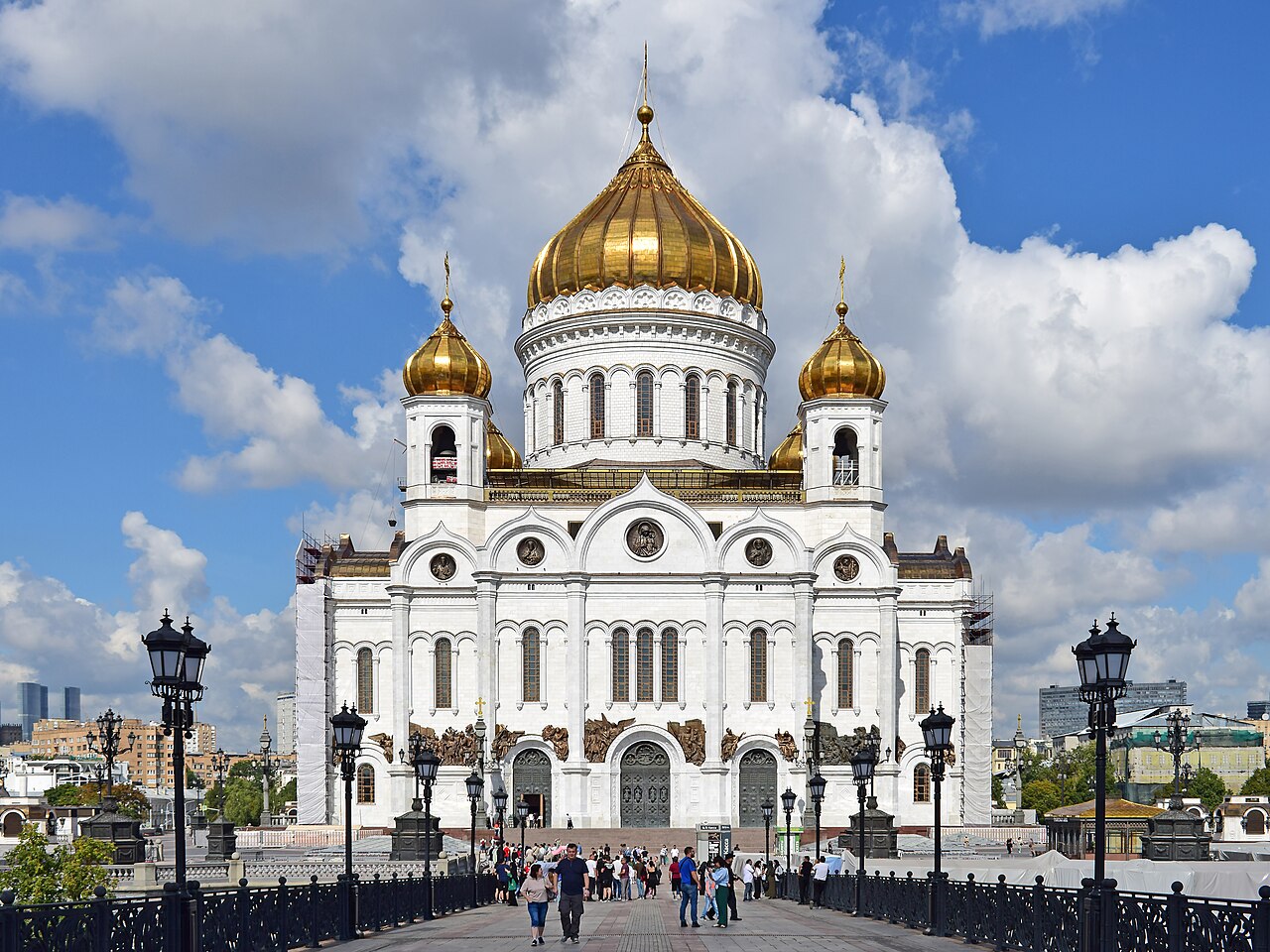 The Cathedral of Christ the Saviour in Moscow, the principal cathedral of the Russian Orthodox Church and seat of the Patriarch