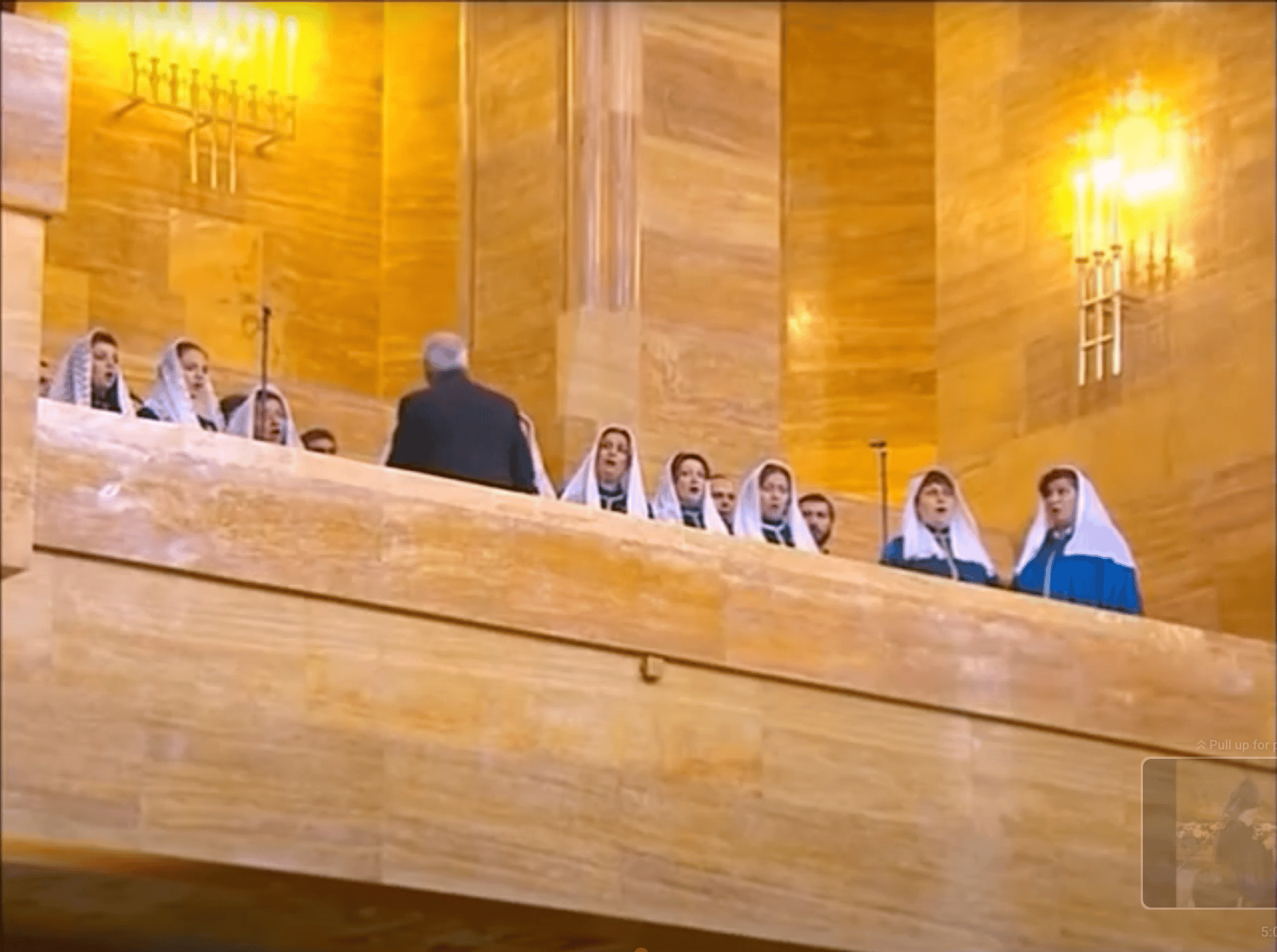 Joint chanting during the service