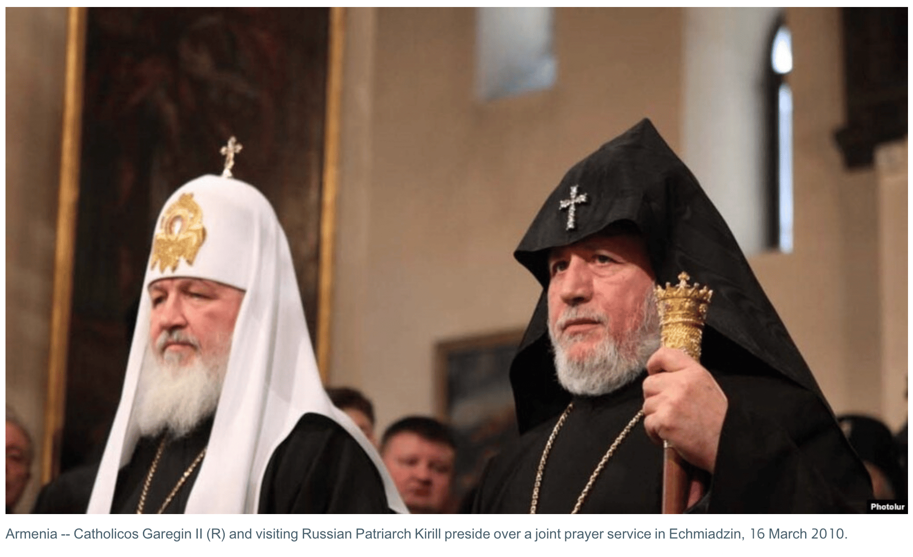 Armenia: Joint prayer service announcement, Echmiadzin (2010-03-16)