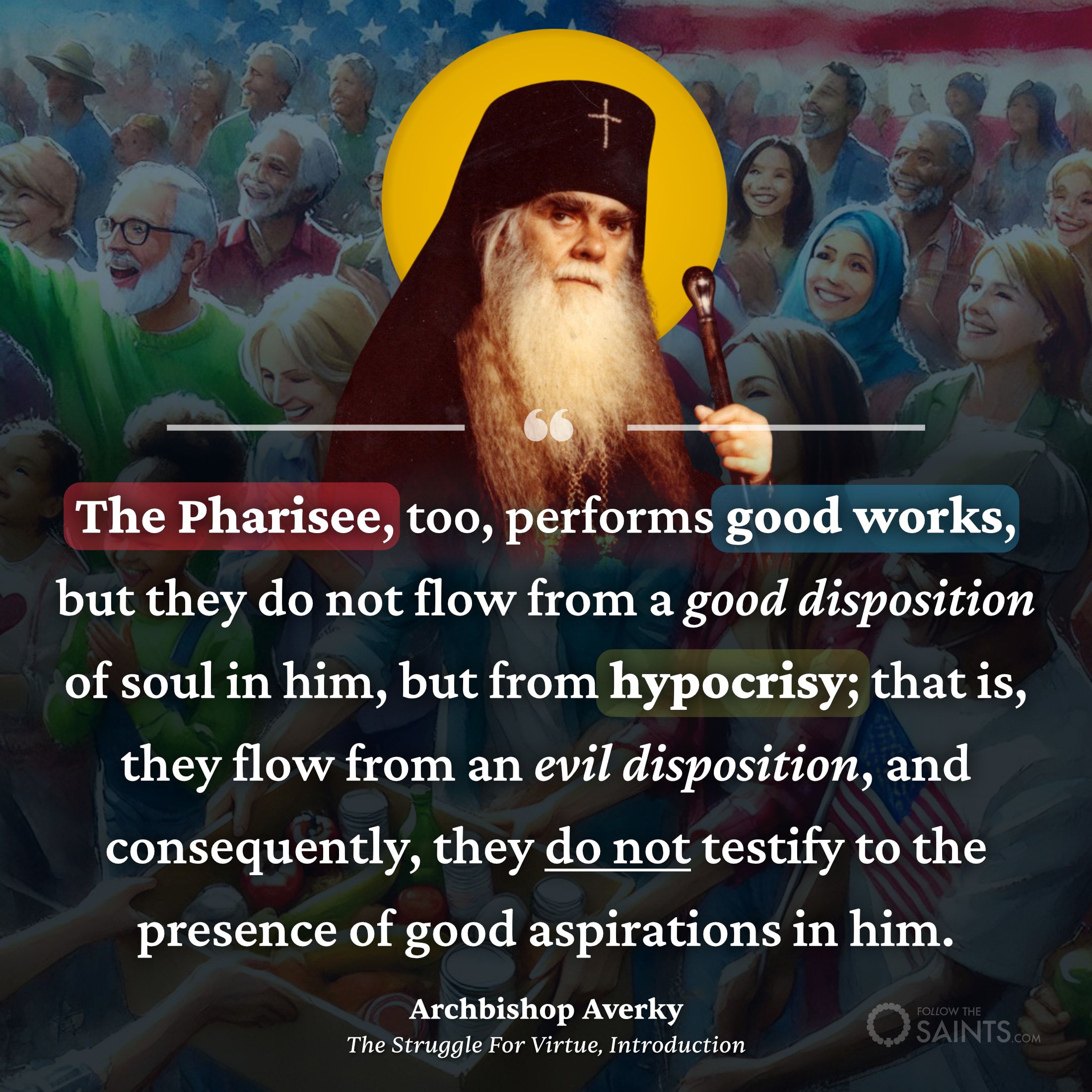 The Pharisee too performs good works