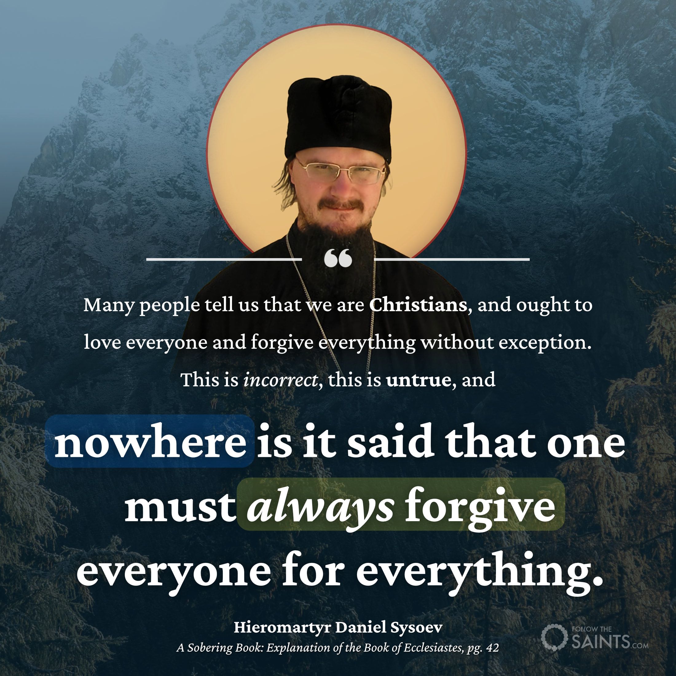 Forgive without exception?