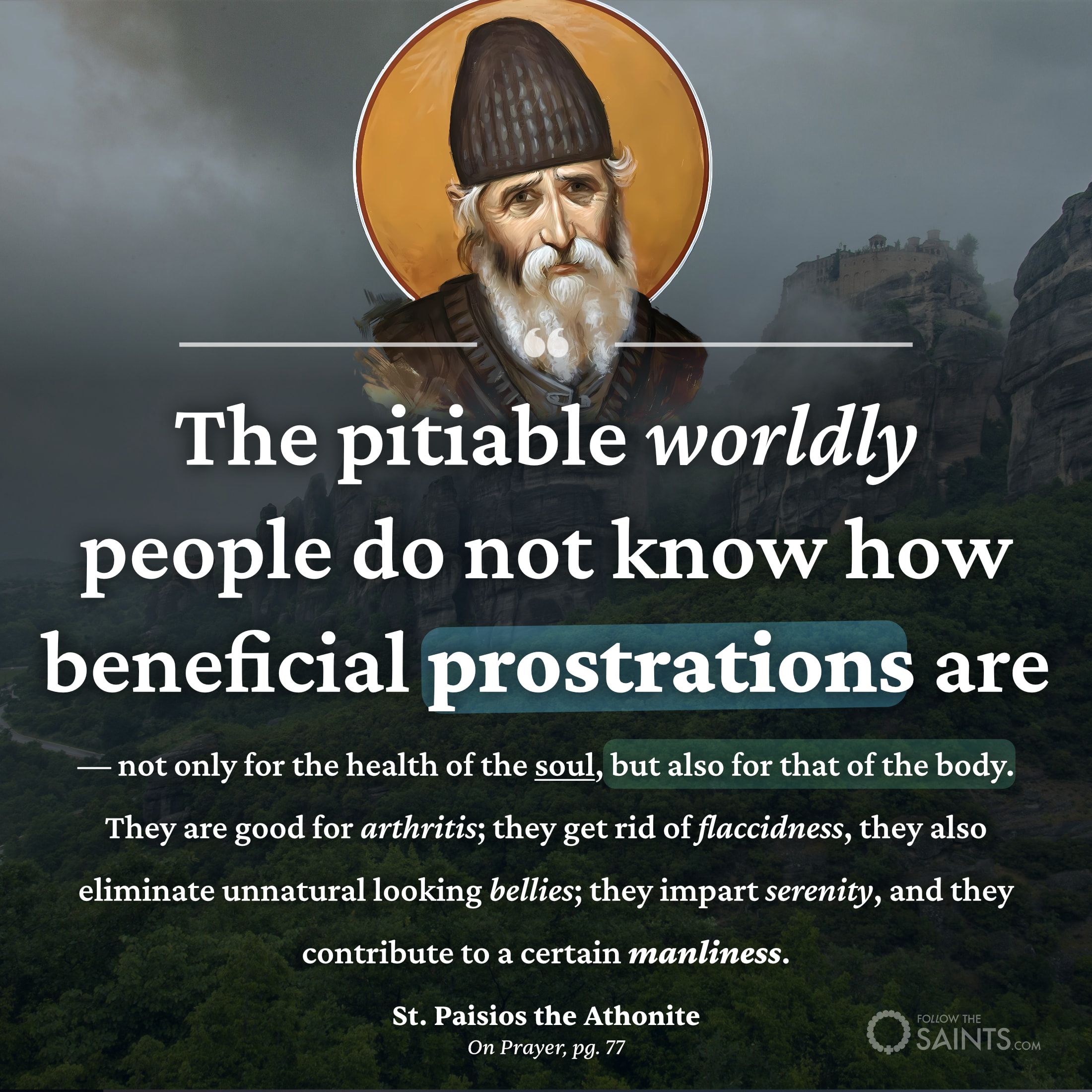 Benefit of prostrations