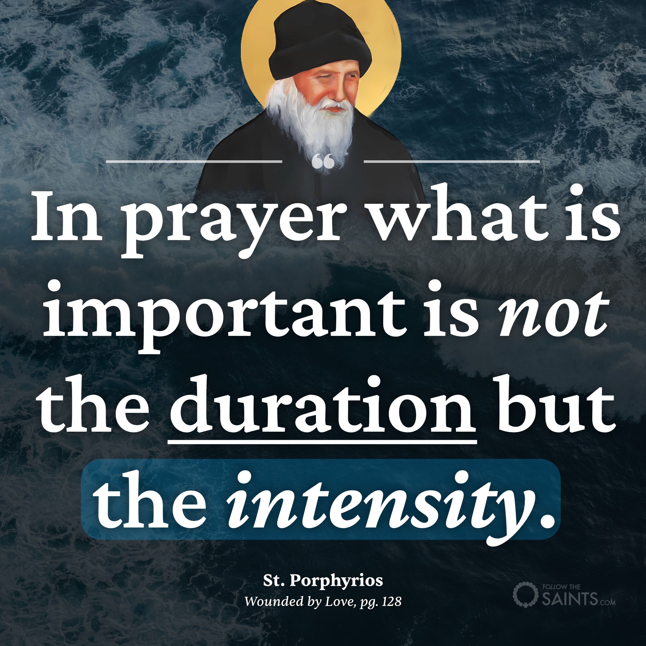 Intensity over duration in prayer