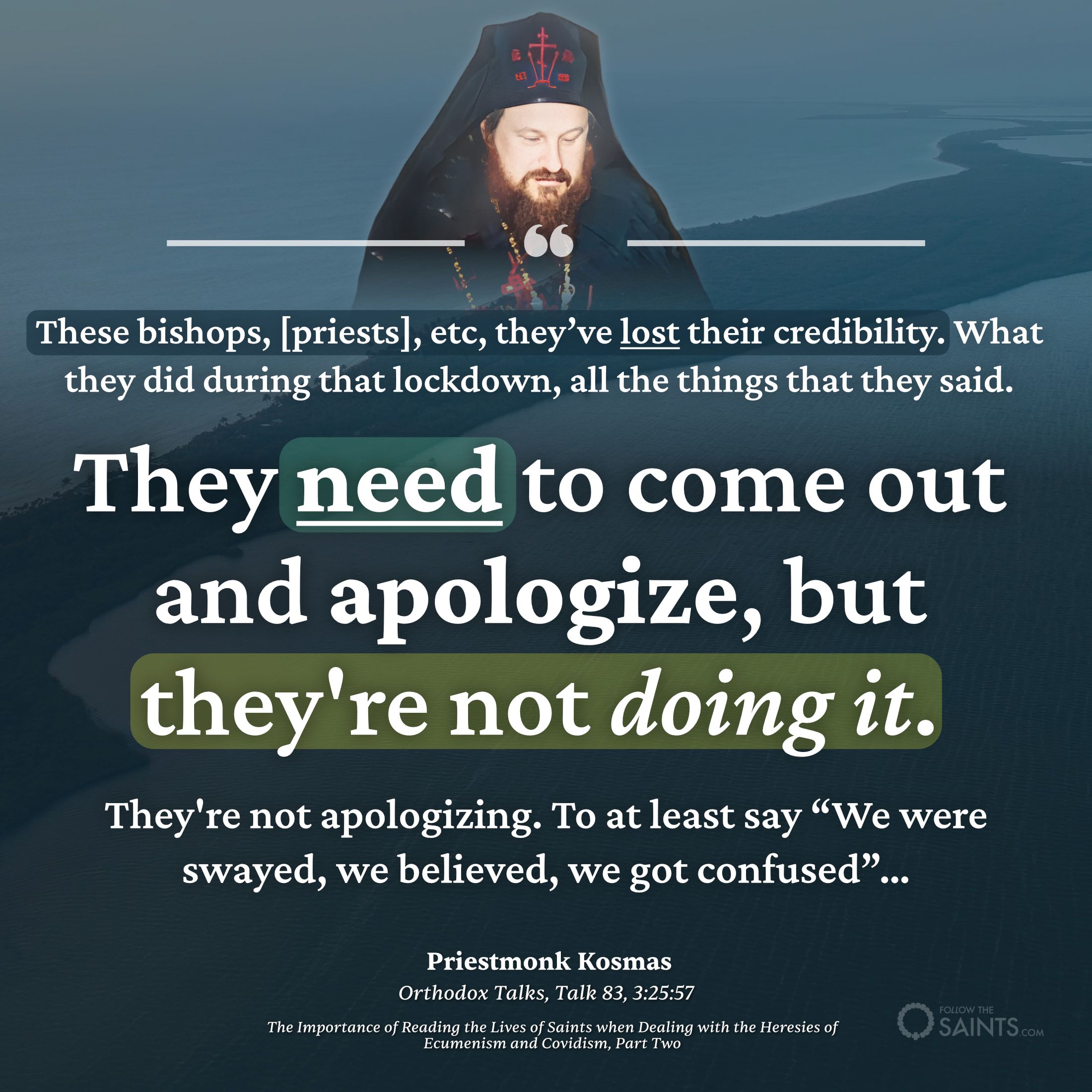 Priests need to apologize