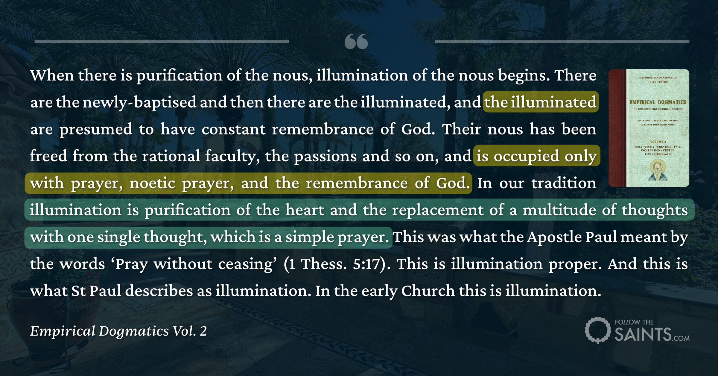 Baptism of Water Alone Does Not Grant Illumination