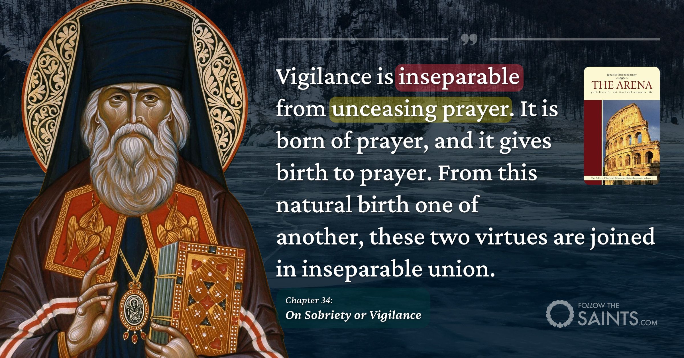 Vigilance and Unceasing Prayer are Inseparable