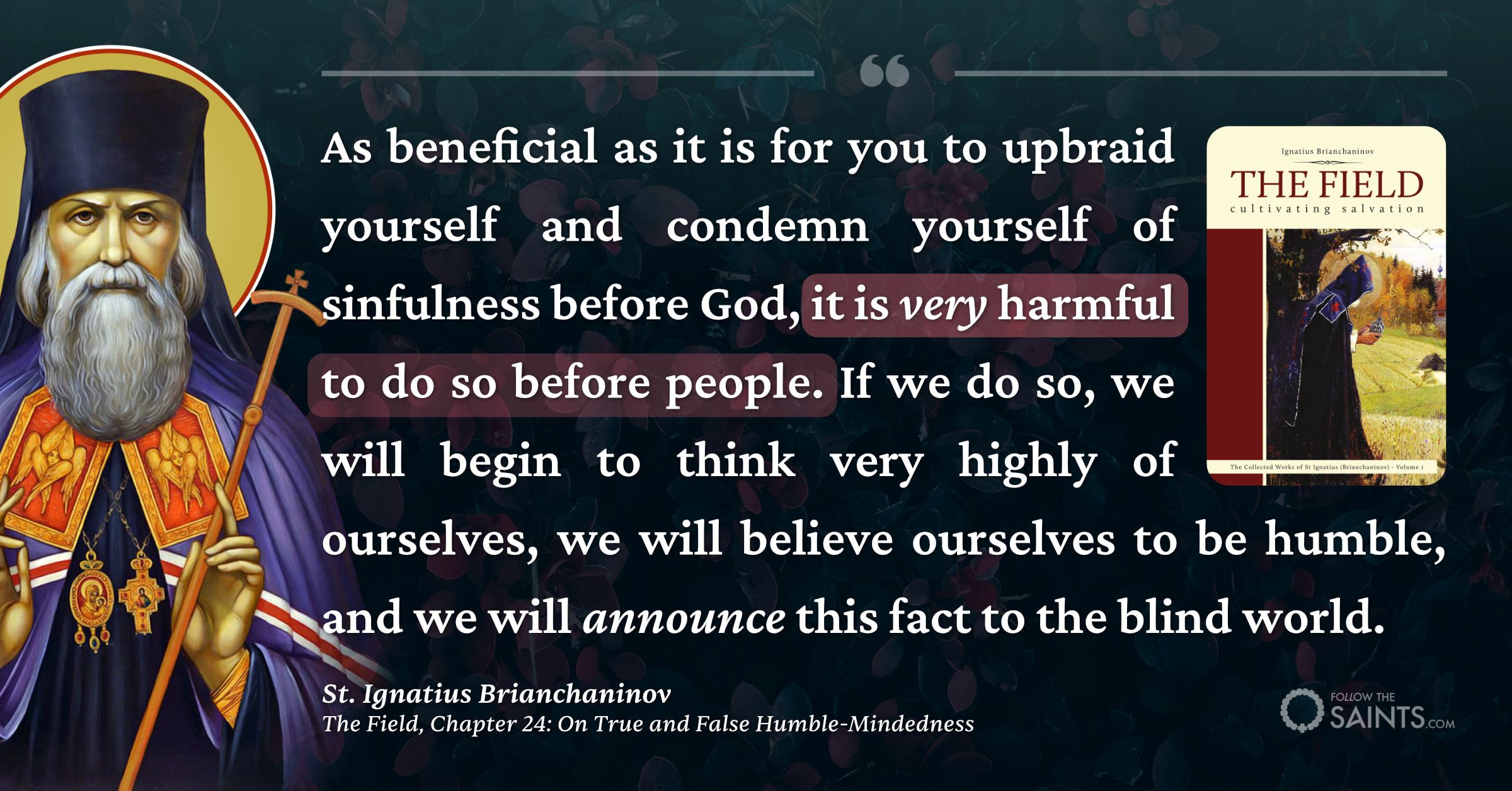 Don't upbraid yourself in front of others