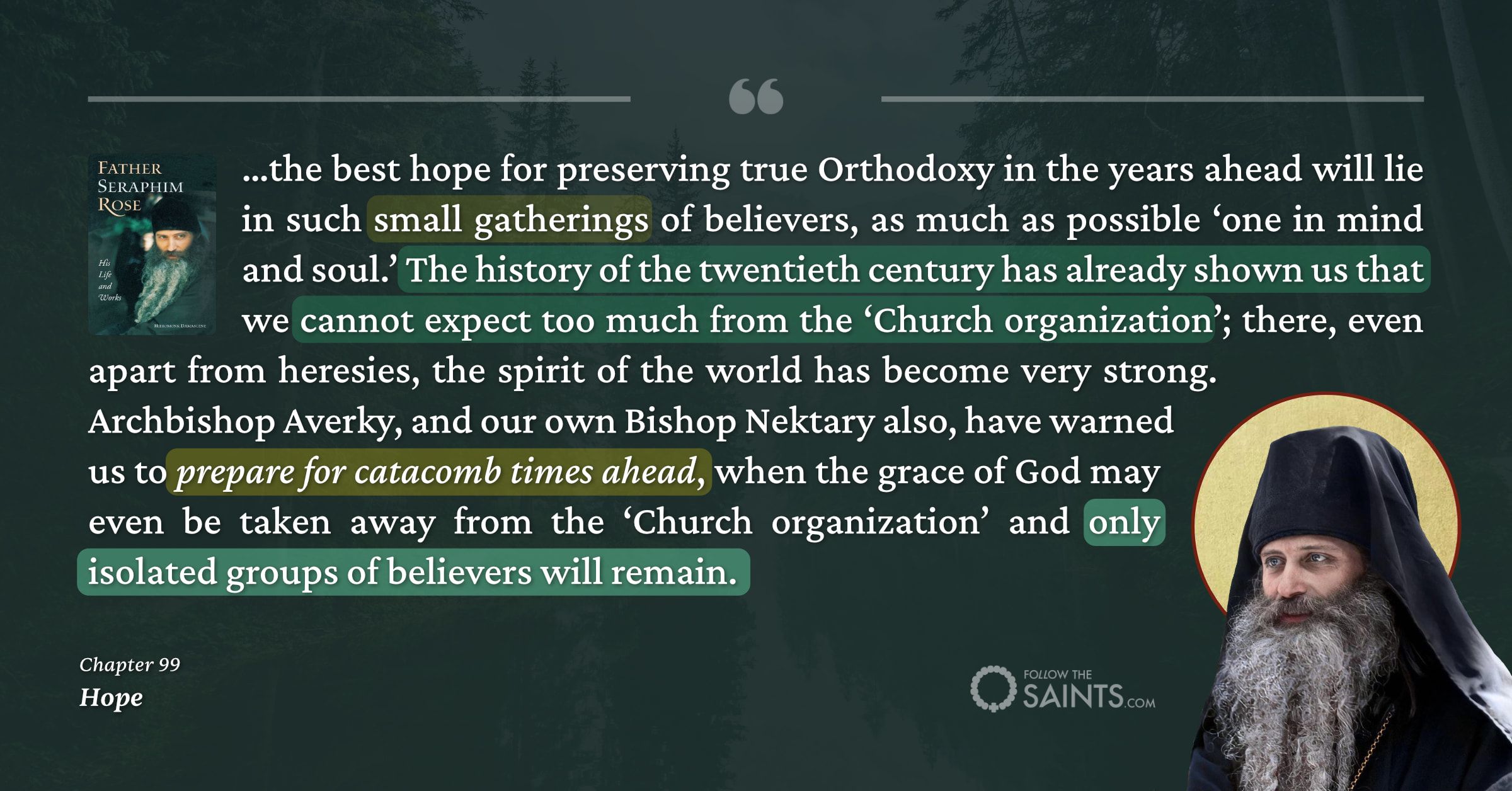 We cannot expect much from the church organization