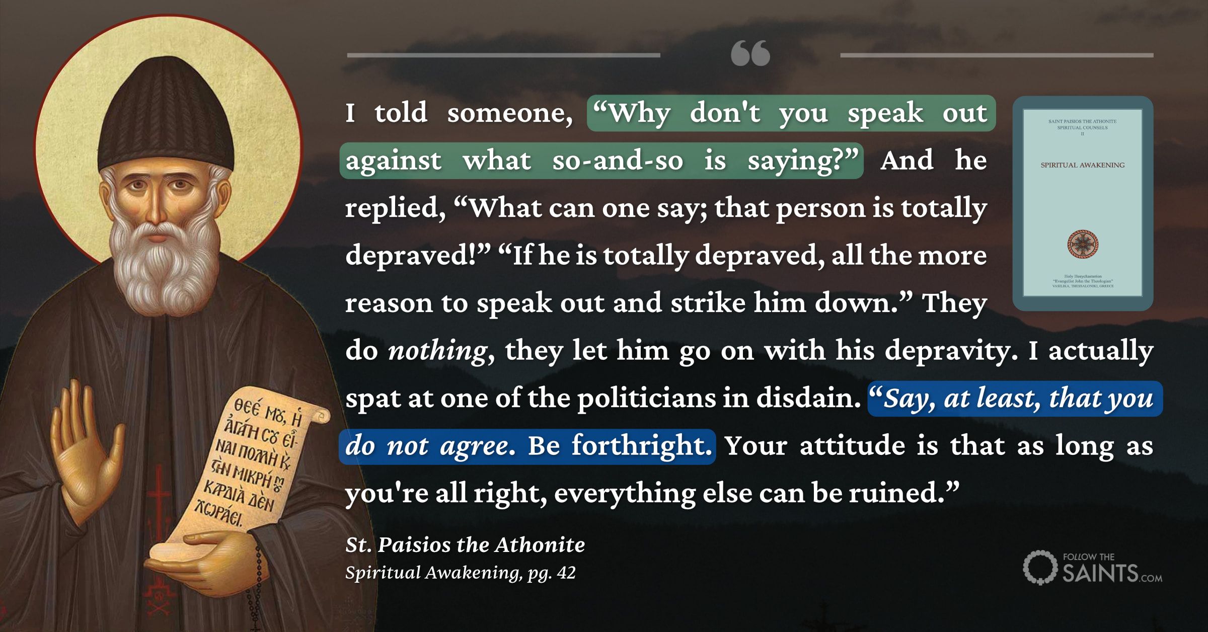 At least say you do not agree