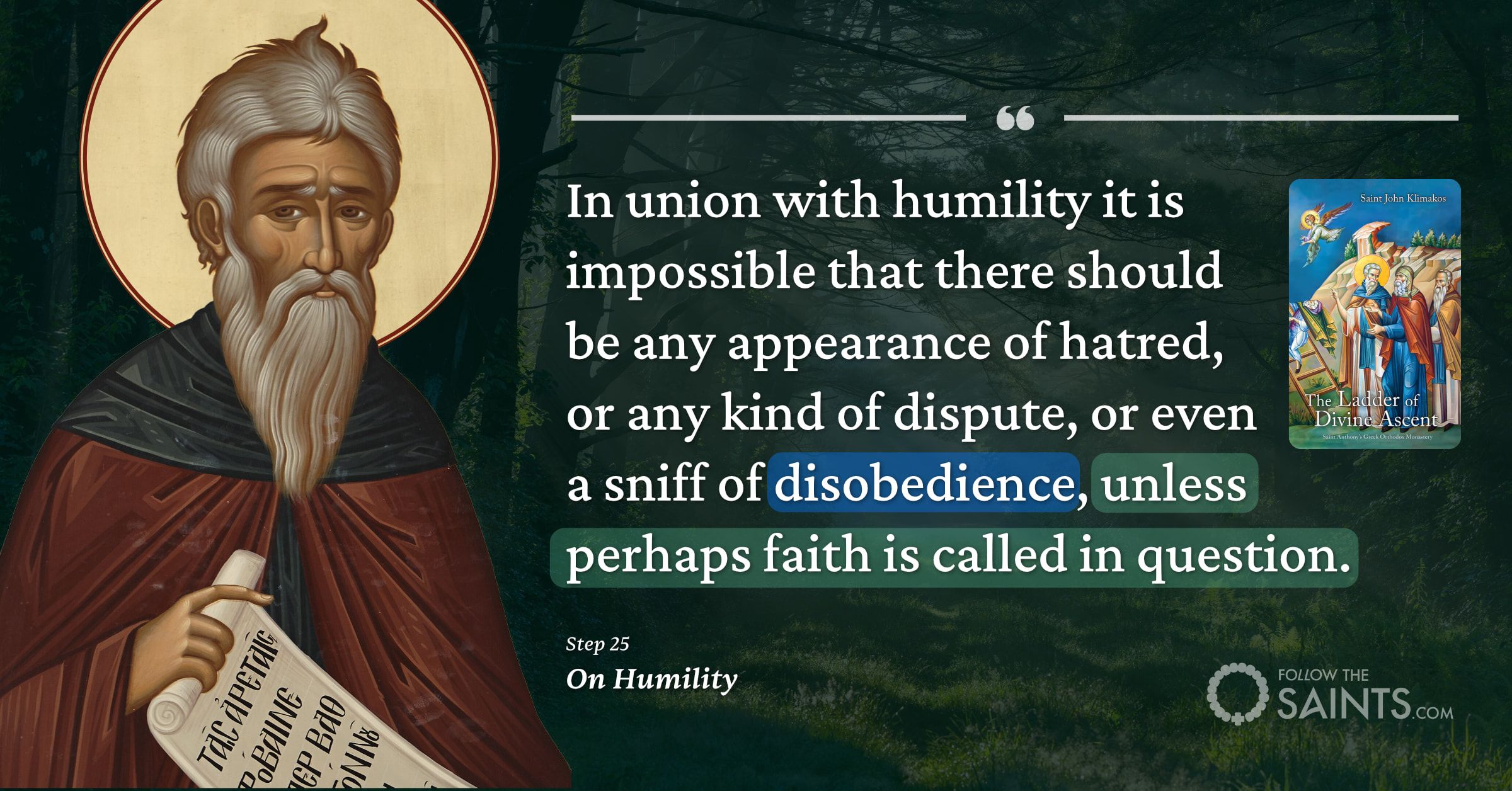 Obey unless faith is in question