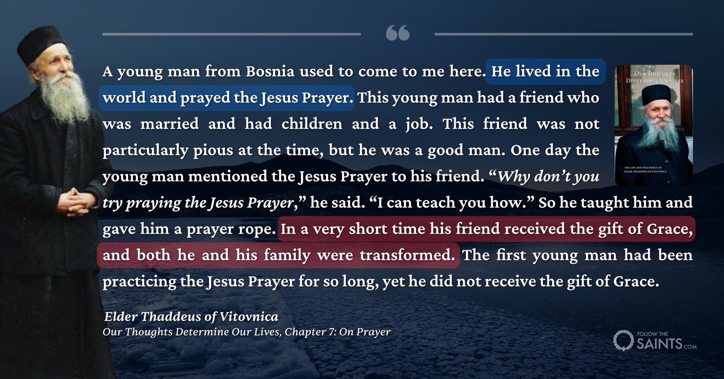 We can learn unceasing prayer from anyone