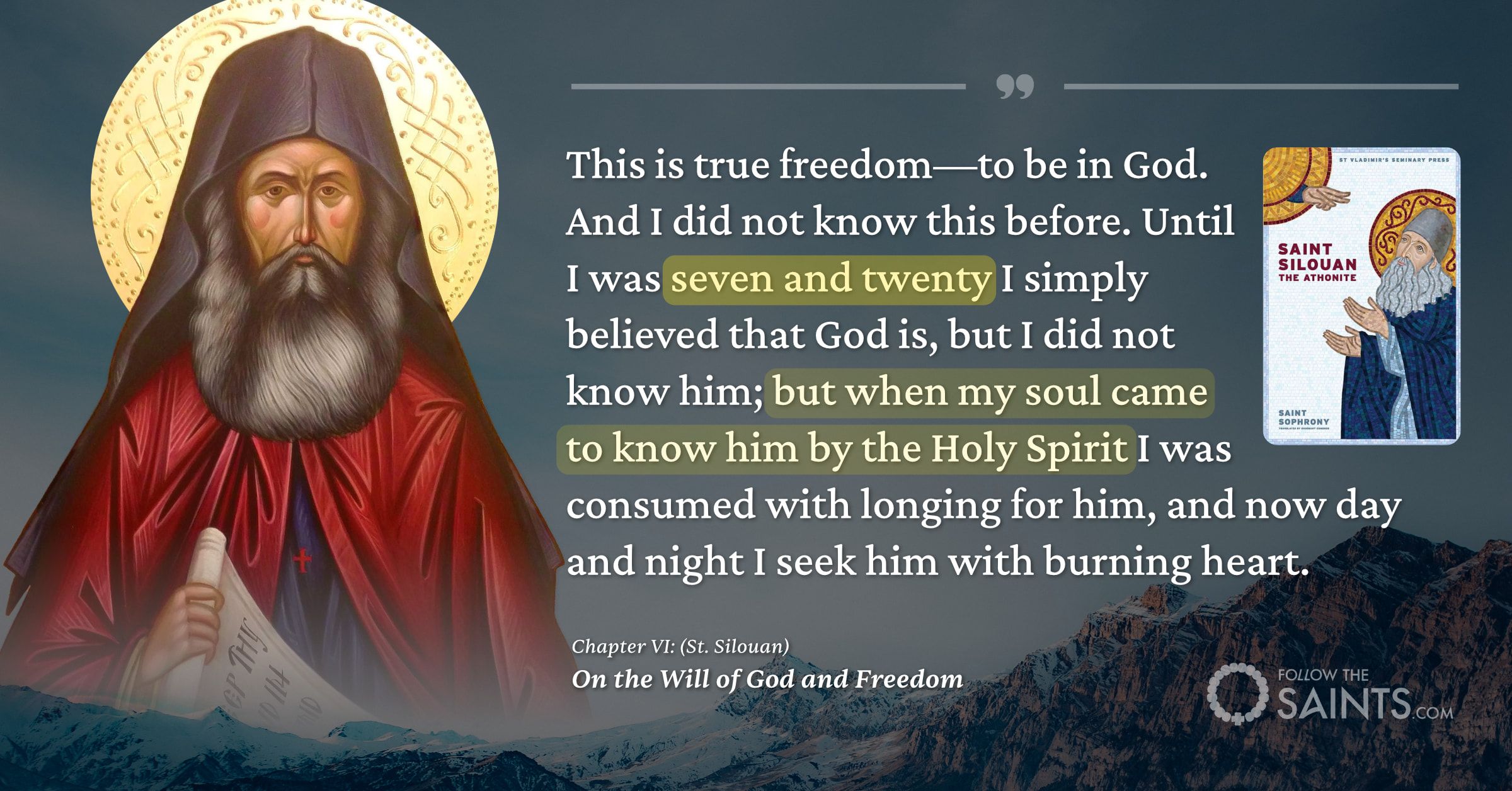 Silouan talks about acquiring the Holy Spirit