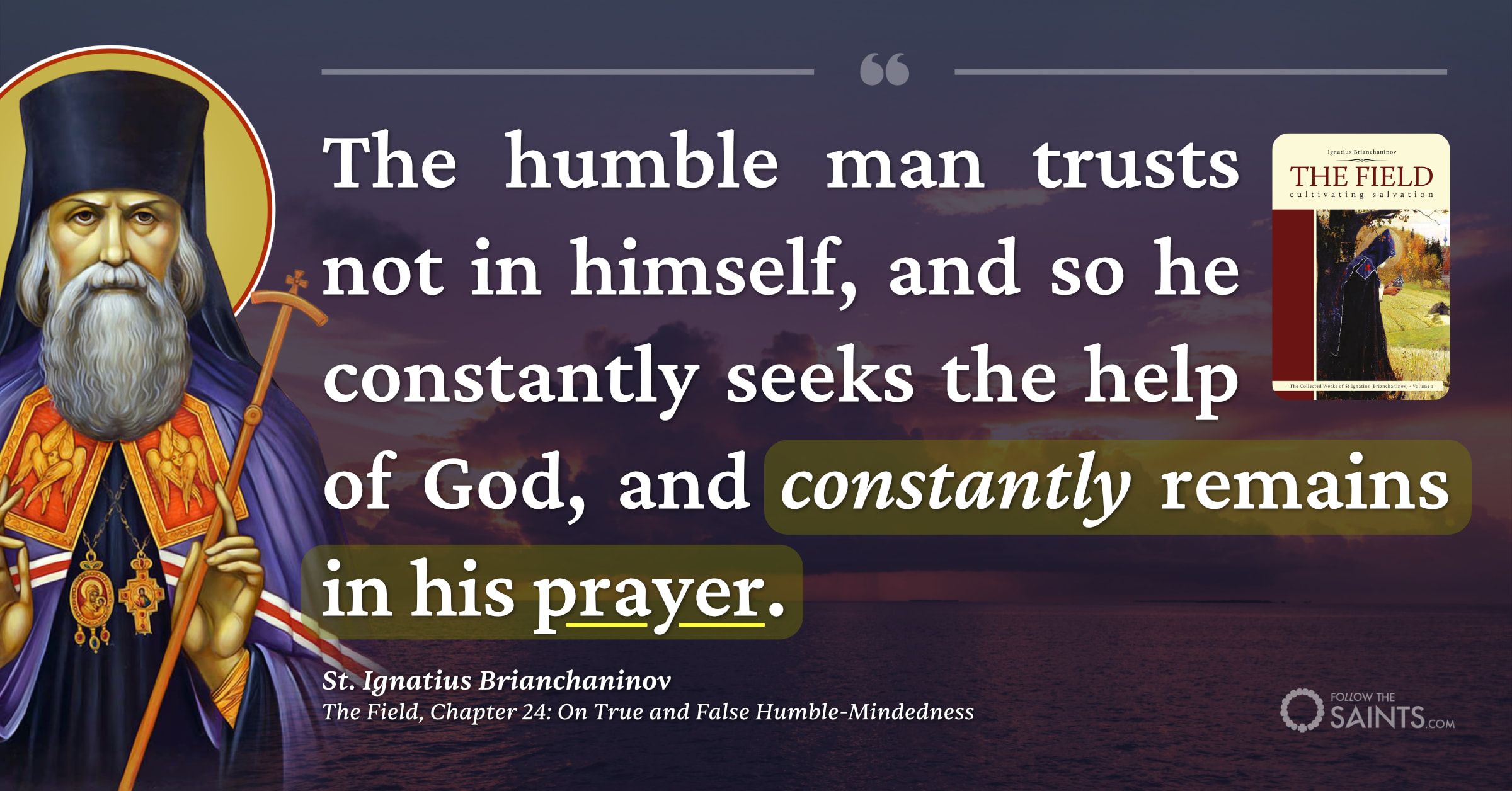 No humility without prayer