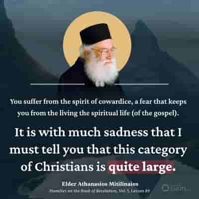 Many Orthodox suffer from cowardice - Elder Athanasios Mitilinaios