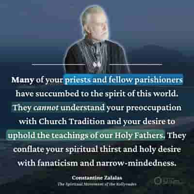 Many have succumbed to the spirit of the world - Constantine Zalalas