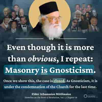 Masonry is Gnosticism - Elder Athanasios Mitilinaios