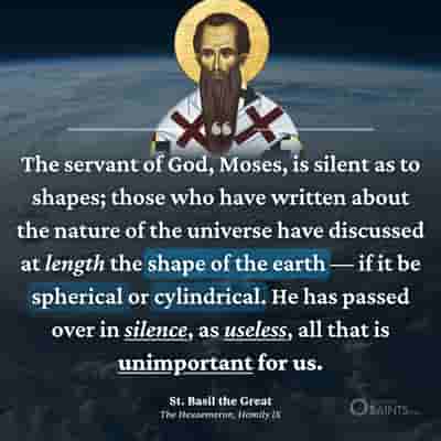 Shape of the earth - St. Basil the Great