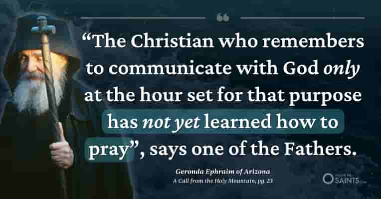 Learn how to pray - Geronda Ephraim of Arizona