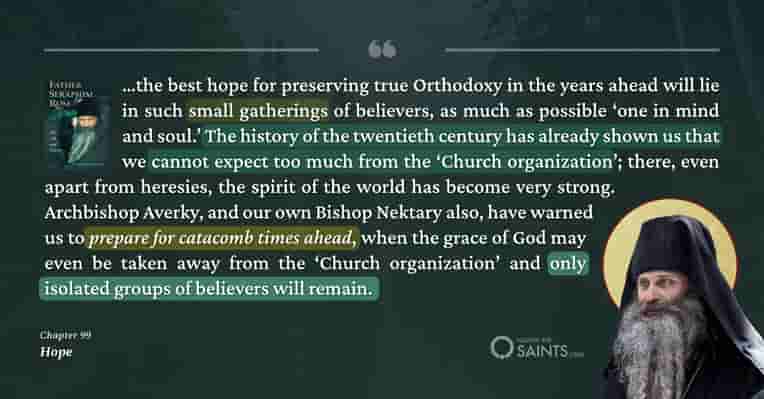 We cannot expect much from the church organization - Archbishop Averky, Bishop Nektary