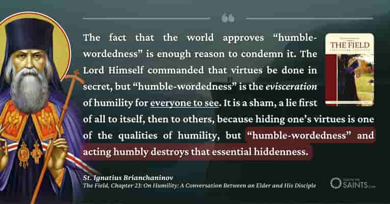 Humble-wordedness - St. Ignatius Brianchaninov
