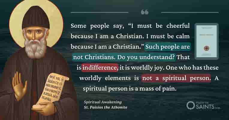 Indifference is not Christian - St. Paisios the Athonite